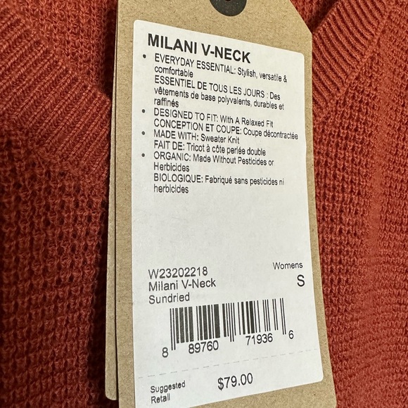 NWT Prana Milani V-Neck Sundriesld - Picture 2 of 2